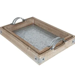 TP Holztablett-Set Mit Zinkplatte 2-Teilig Online