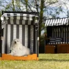 TP Hundestrandkorb Blau/Weis Best