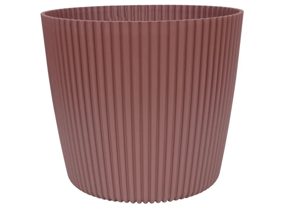 Prosperplast Indoor-Ubertopf Milly Rillendesign 29Cm Dunkelrosa Sale