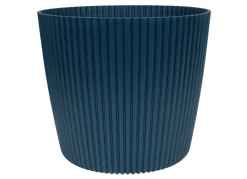 Prosperplast Indoor-Ubertopf Milly Rillendesign 29Cm Petrol Clearance