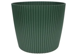Prosperplast Indoor-Ubertopf Milly Rillendesign 29Cm Piniengrun Discount
