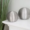 New Home Keramik-Dekokugel Klein 12,5X12Cm Silber Clearance