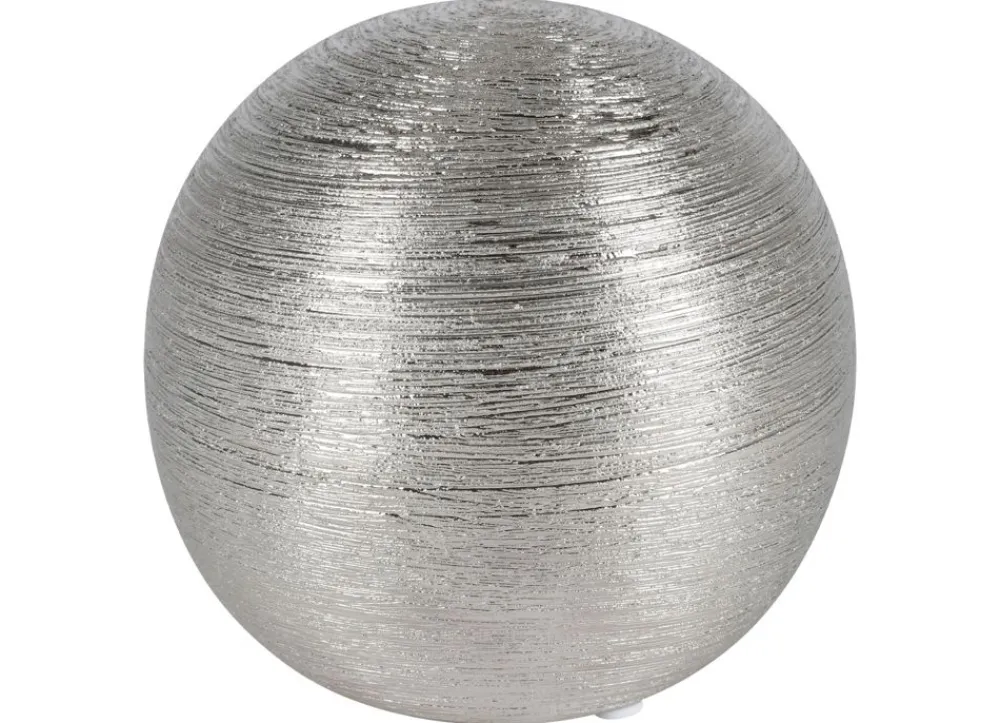 New Home Keramik-Dekokugel Klein 12,5X12Cm Silber Clearance