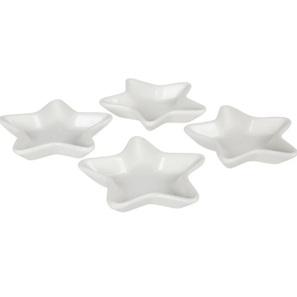 TP Keramik-Dipschalchen Stern 4Er-Set Hot