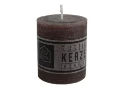 New Home Candlelight Kerze Rustikal 68X80Mm Anthrazit New