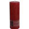New Home Candlelight Kerze Rustikal 68X180Mm Bordeaux Discount