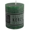 New Home Candlelight Kerze Rustikal 68X80Mm Dunkelgrun Discount