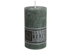 New Home Candlelight Kerze Rustikal 68X120Mm Dunkelgrun