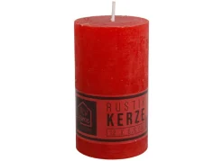 New Home Candlelight Kerze Rustikal 68X120Mm Rot Online