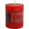 New Home Candlelight Kerze Rustikal 68X80Mm Rot Best