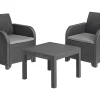 Keter Balkon-Sitzgruppe Rosalie Mit Kissen Graphit Outlet
