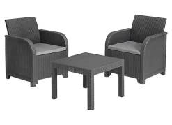 Keter Balkon-Sitzgruppe Rosalie Mit Kissen Graphit Outlet