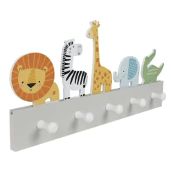 New Home Kinder-Garderobe Dschungeltiere Mit 5 Haken Sale