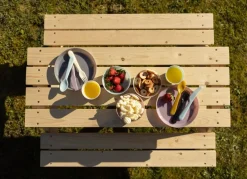 Sunny Moments Kinder-Picknicktisch Aus Kiefernholz 90X50X79Cm Outlet