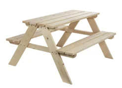 Sunny Moments Kinder-Picknicktisch Aus Kiefernholz 90X50X79Cm Outlet