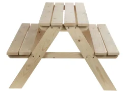 Sunny Moments Kinder-Picknicktisch Aus Kiefernholz 90X50X79Cm Outlet