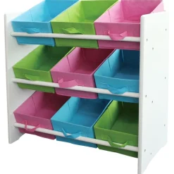 Pseudohersteller Kinderregal Mit 9 Ablagen Weis New