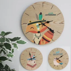 TP Kinder-Wanduhr Tierdesign 33,5Cm Online
