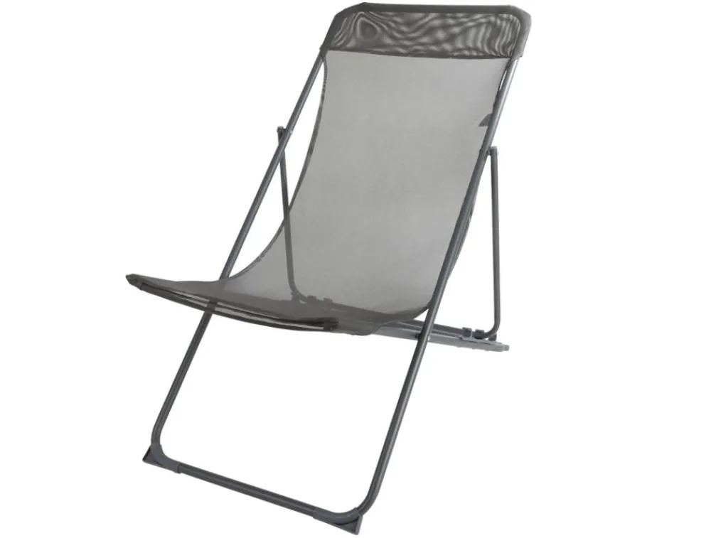 Sunny Moments Klappbarer Liegestuhl Grau Outlet