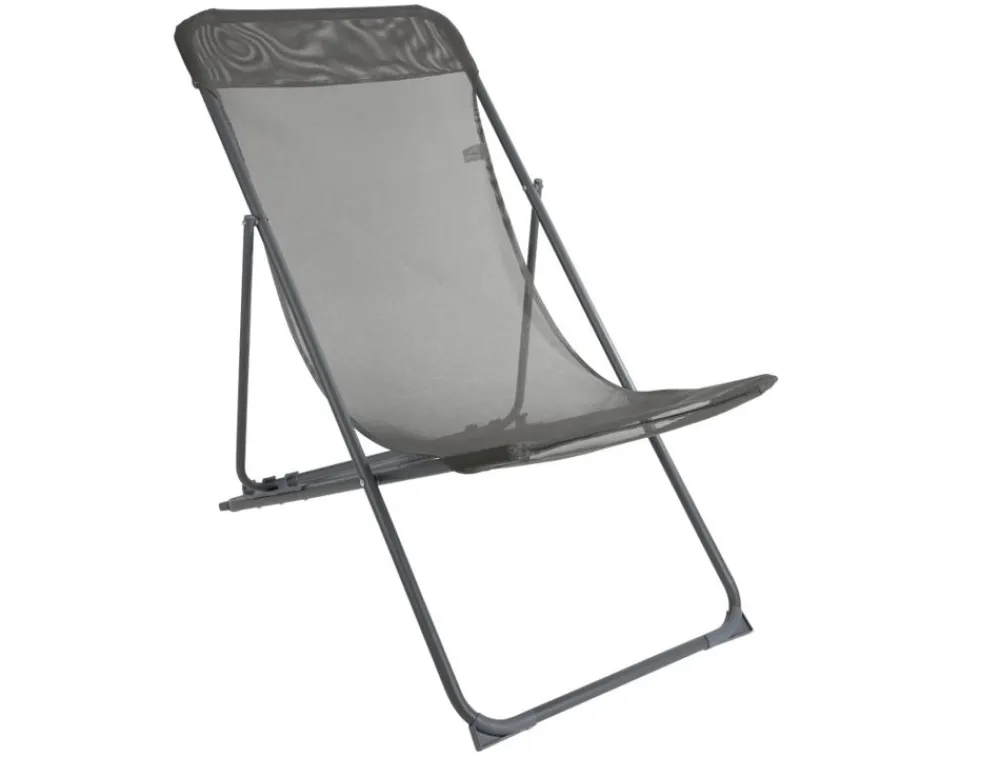 Sunny Moments Klappbarer Liegestuhl Grau Outlet