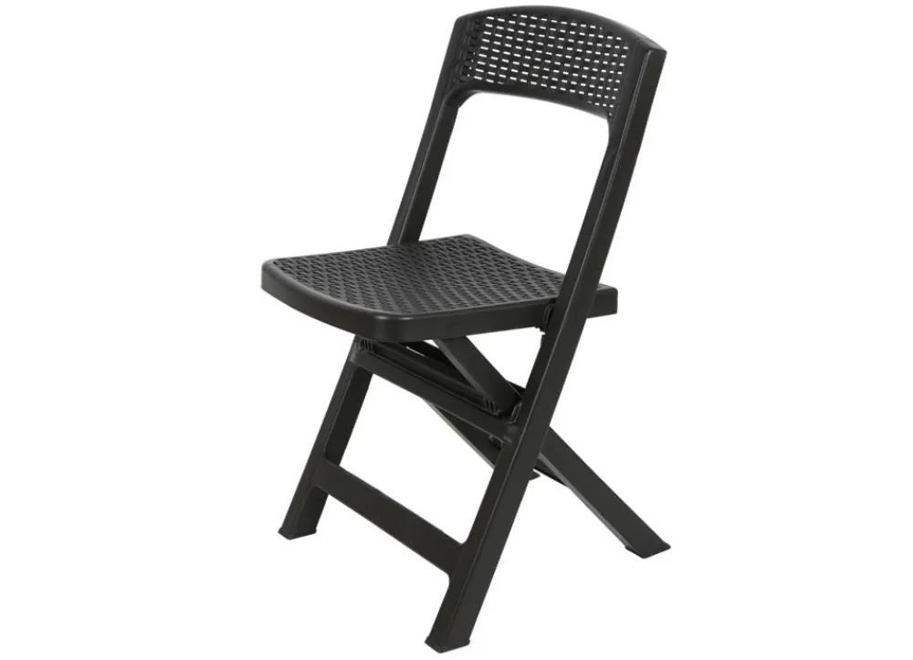 Ipae Progarden Klappstuhl Asso Rattanoptik Ca. 48X76X47Cm Anthrazit Outlet