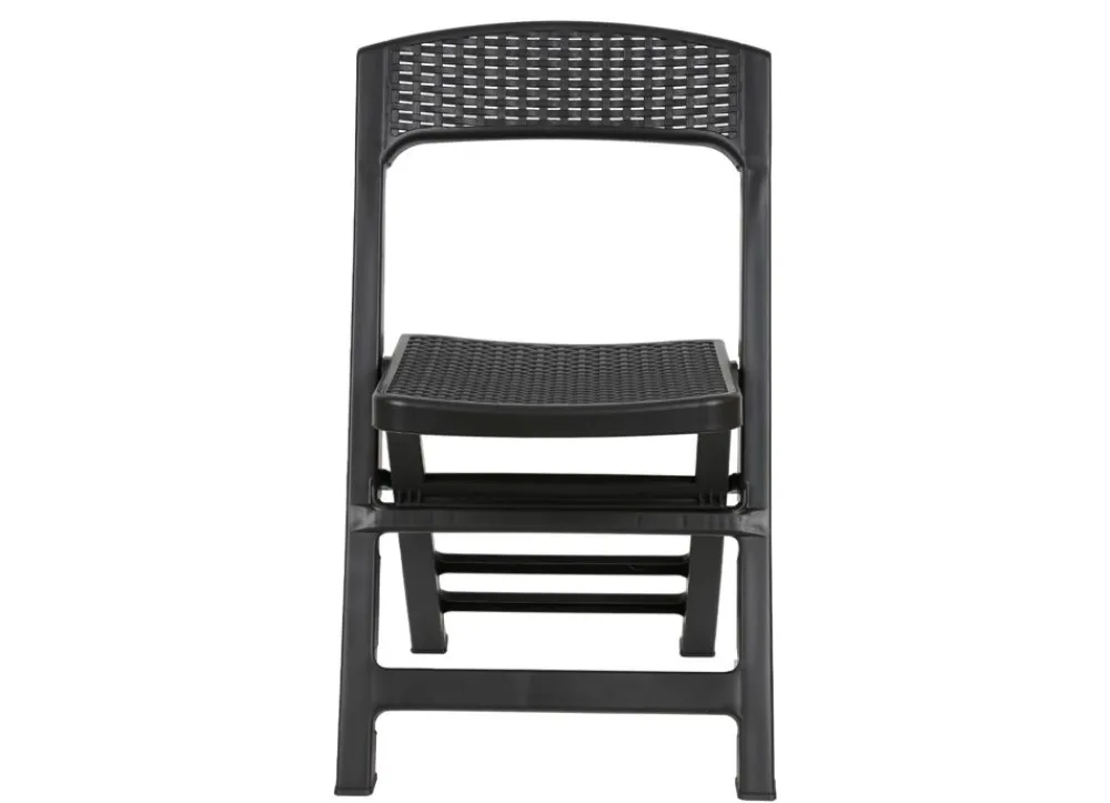 Ipae Progarden Klappstuhl Asso Rattanoptik Ca. 48X76X47Cm Anthrazit Outlet