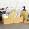 TP Kosmetik-Kastchen Aus Bambusholz 2-Teilig New