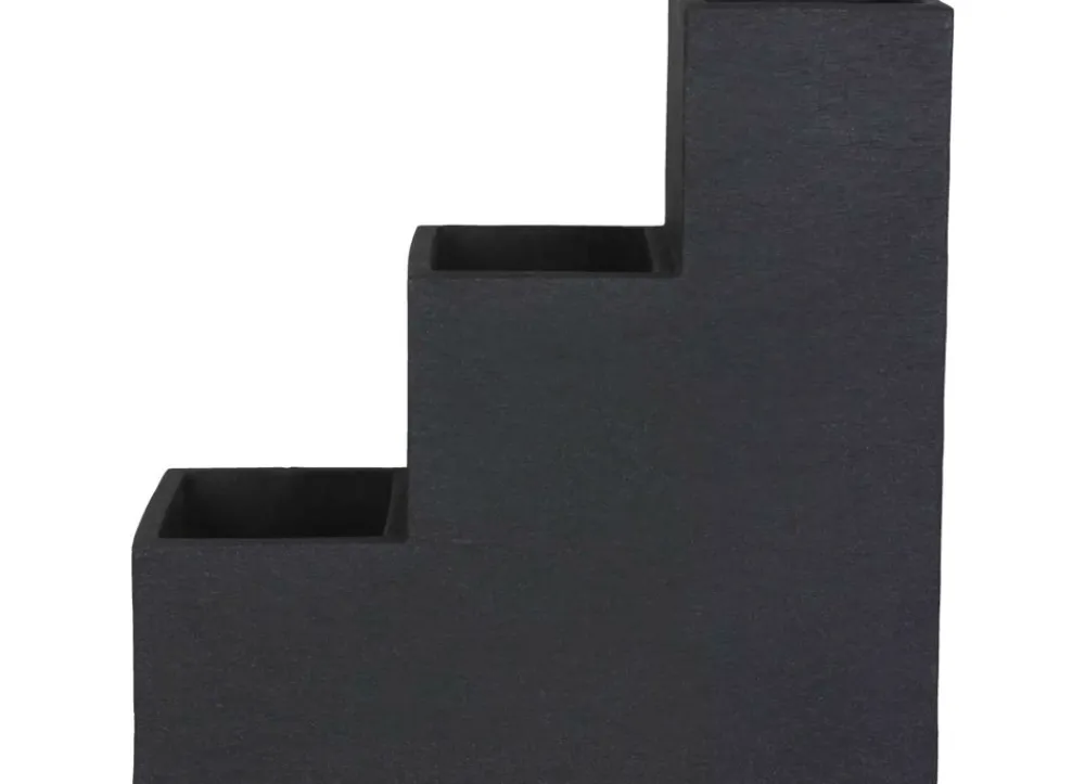 Jelenia Plast Kubus Treppentopf 59X27Cm Anthrazit Hot