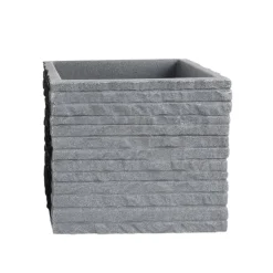 Jelenia Plast Kubus Ziegel-Pflanzkübel 27X24X27Cm Grau Clearance