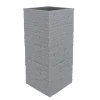 Jelenia Plast Kubus Ziegel-Saulentopf 26X26X60Cm Grau Best