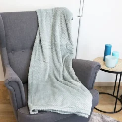 Pseudohersteller Kuscheldecke Mit Waffelmuster 150X200Cm Grungrau Discount