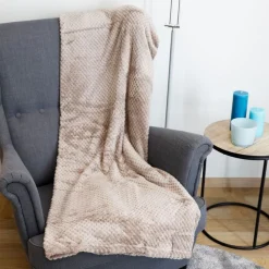 Pseudohersteller Kuscheldecke Mit Waffelmuster 150X200Cm Taupe Discount