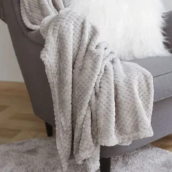 Pseudohersteller Kuscheldecke Mit Waffelmuster 150X200Cm Grau Outlet