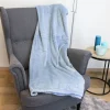 Home Collection Kuscheldecke Mit Waffelmuster 150X200Cm Hellblau Best