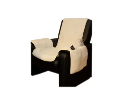 TP Lammflor Sesselschoner Mit Armlehnen Und Taschen Clearance