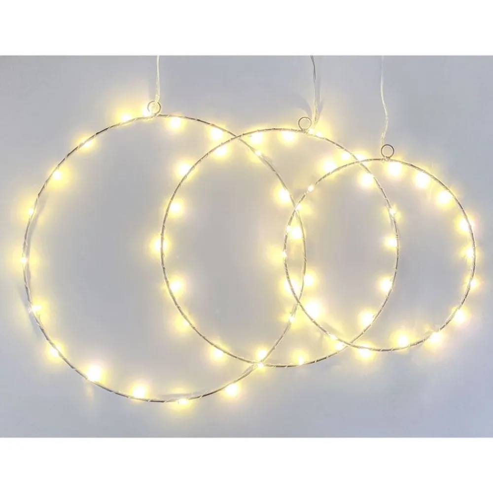 New Home Led-Dekoringe Aus Metall 3Er-Set Warmweis Clearance