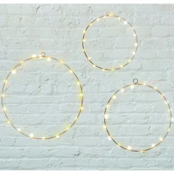 New Home Led-Dekoringe Aus Metall 3Er-Set Warmweis Clearance