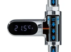 EASYmaxx Led-Durchlauf-Thermometer Ca. 8,1X8,1X3Cm Discount