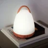 New Home Led-Lampe Mit Griff Und Boden In Holzoptik Outdoor/Indoor 18,5Cm Warmweis Outlet