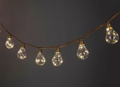 TP Led-Solar-Lichterkette Gluhbirnendesign Am Seil 4,4M Warmweis