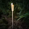 TP Led-Solar-Wegeleuchte Aus Edelstahl Und Echtglas 79Cm Warmweis New