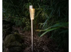 TP Led-Solar-Wegeleuchte Aus Edelstahl Und Echtglas 79Cm Warmweis New
