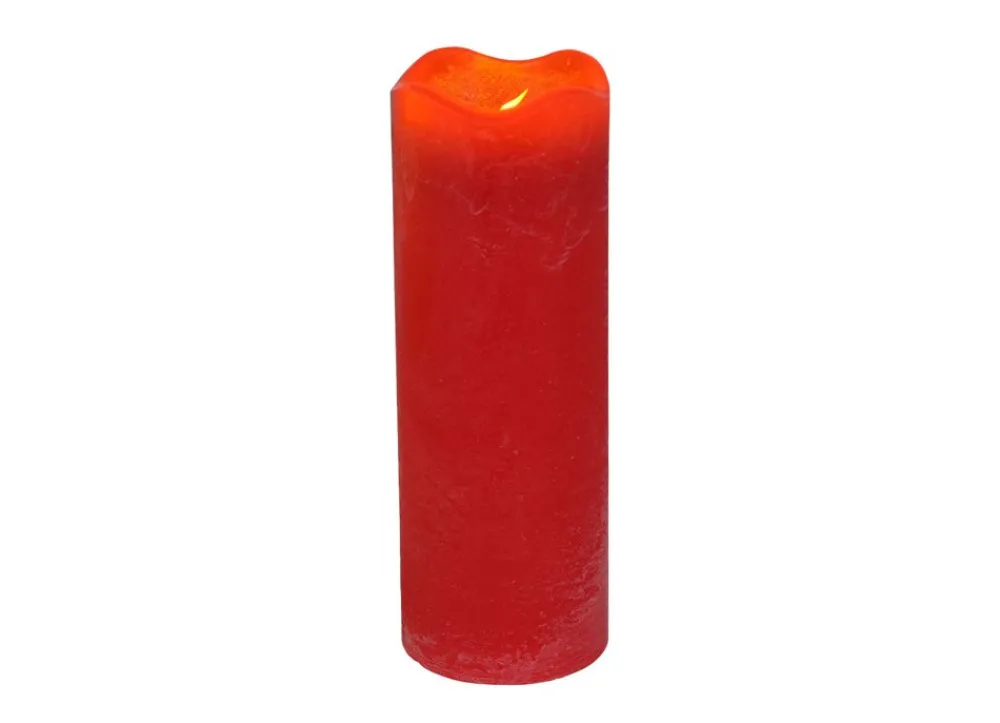 New Home Led-Wachskerze Mit Timer 7X20Cm Rot New