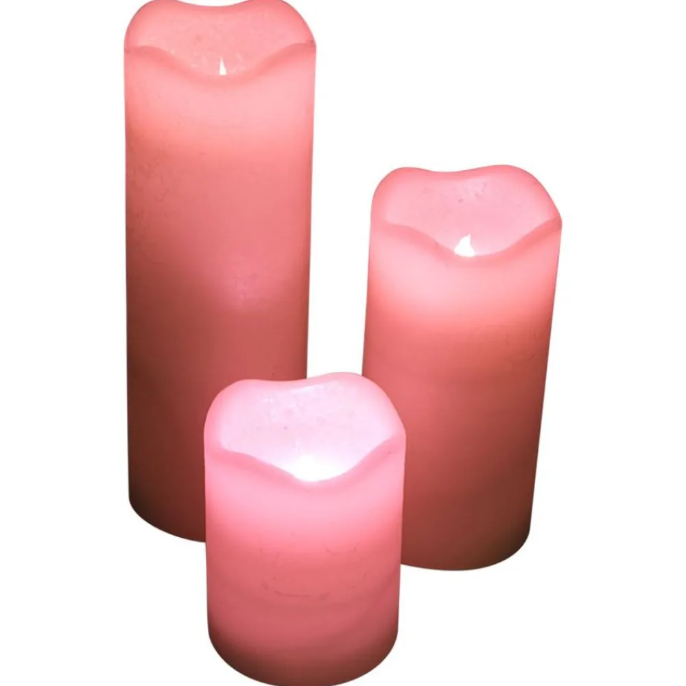 New Home Led-Wachskerzen Mit Farbwechsler 3Er-Set New