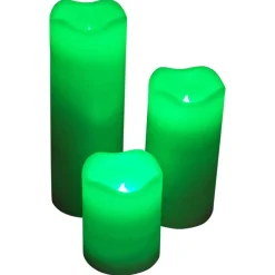 New Home Led-Wachskerzen Mit Farbwechsler 3Er-Set New