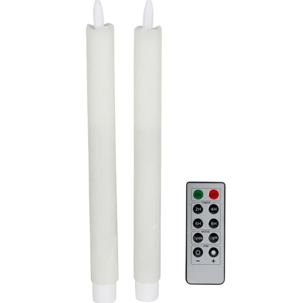 New Home Led Wachs-Tischkerze Mit Timer Und Fernbedienung 2Er-Set New