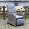 TP Loungesessel 61,5X107X70Cm 2Er-Set Anthrazit Hot