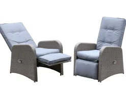 TP Loungesessel 61,5X107X70Cm 2Er-Set Anthrazit Hot
