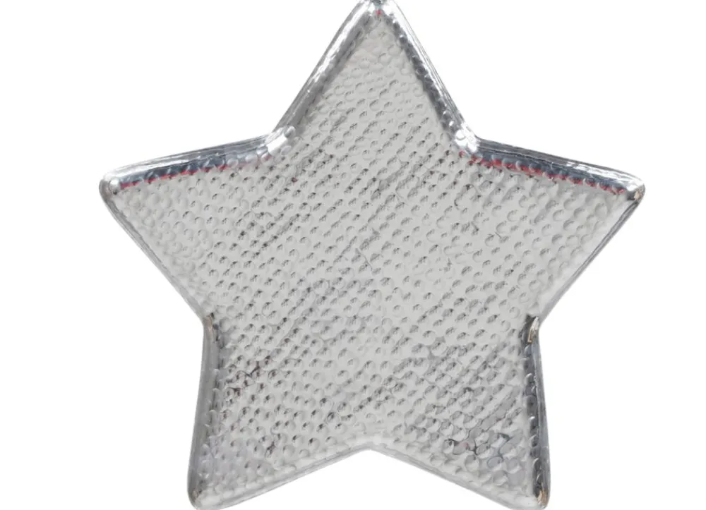 TP Metall-Dekotablett Stern 36Cm Silber Clearance