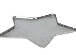 TP Metall-Dekotablett Stern 36Cm Silber Clearance